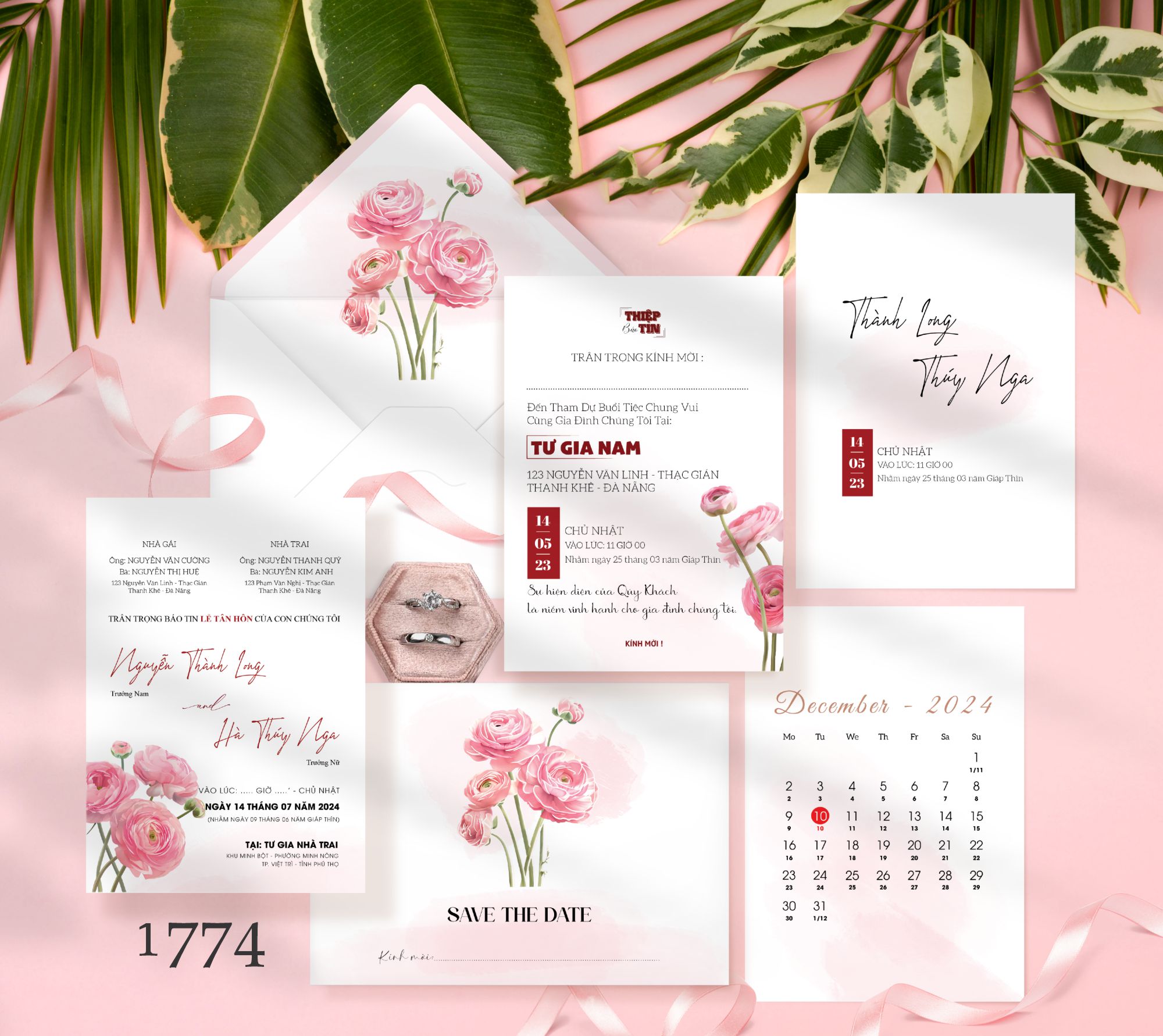 Mẫu thiệp cưới nhà trai CT2-1774